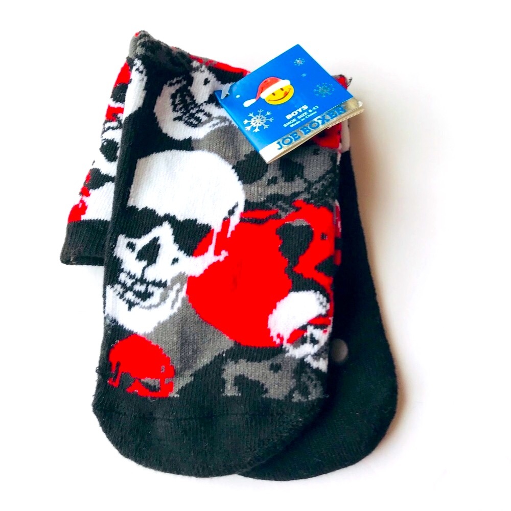 Joe Boxer No Slip Kids Socks - Skull